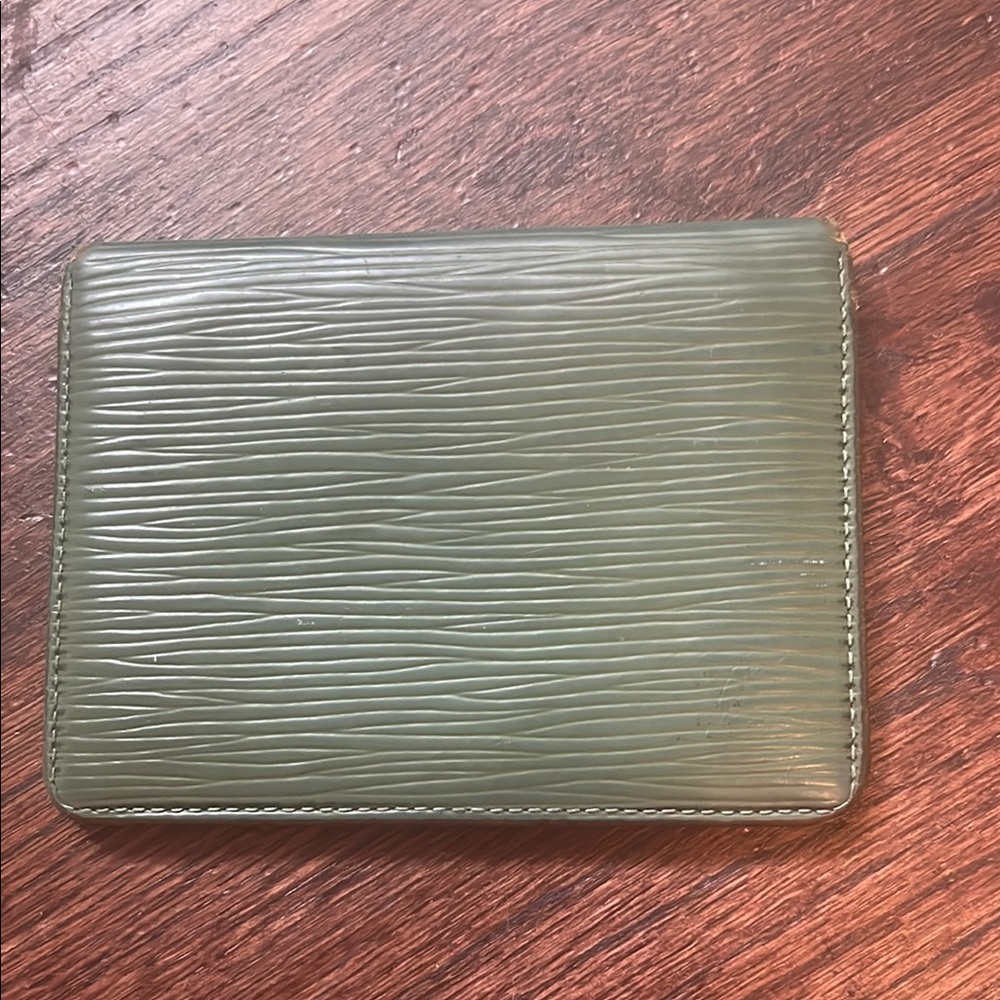 Louis Vuitton Green EPI Card Holder